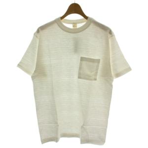 S/S POCKET TEE Tシャツ コットン M 白 半袖 クルーネック 無地 /GG19