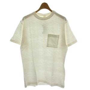 S/S POCKET TEE Tシャツ M 白 半袖 クルーネック 無地 4601 /GG21