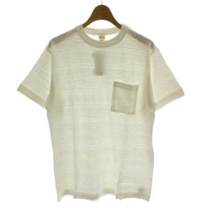 S/S POCKET TEE Tシャツ M 白 半袖 クルーネック 無地 4601 /GG25