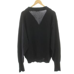 COMOLI コモリ-22AW カシミヤスキッパーニット ネイビー W03-06006