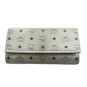 長財布 三つ折り 小銭入れ 総柄 グレー /AN18