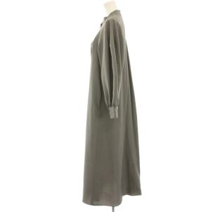 ENFOLD サーキュラーシャツドレス ワンピース 36 グレー 300GS233-0170