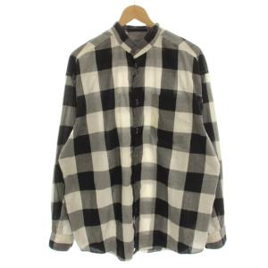 BLOCK CHECK STAND COLLAR SHIRT
