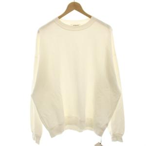 24AW PIMA LIGHT SWEAT P/O 4 ホワイト