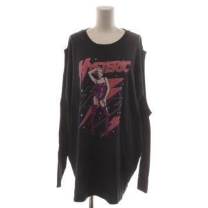 THE PRETTIEST STARS オーバーサイズTシャツ カットソー F グレー 長袖 プリント