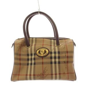 bauletto 25 ノバチェック ハンドバッグ ベージュ ブラウン