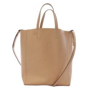 バーティカル カバ スモール ショルダーバッグ 2WAY レザー ピンク