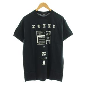 ゾッキ Tシャツ カットソー 半袖 クルーネック プリント M 黒 ブラック UC1A9808 /KU