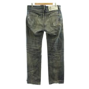 NEIGHBORHOOD Washed Mid Denim デニムパンツ ジーンズ ジップフライ USED加工 ペイント加工 M