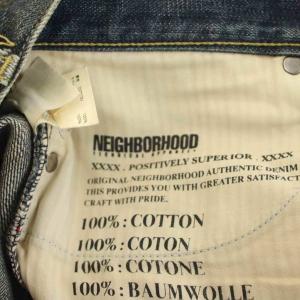 NEIGHBORHOOD Washed Mid Denim デニムパンツ ジーンズ ジップフライ USED加工 ペイント加工 M