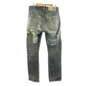 NEIGHBORHOOD SLASH SAVAGE DEEP MID デニムパンツ ジーンズ テーパード ジップフライ ダメージ加工