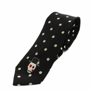 × トウキョウハットロッカーズ 東京 HAT ROCKERS スリムタイ ネクタイ ドット柄 シルク 絹