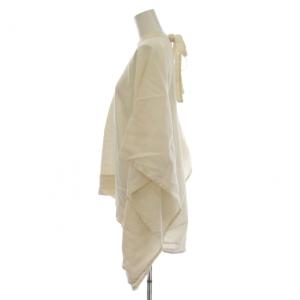HYKE カットソー 麻 リネン 1 ベージュ ハイネック ドルマンスリーブ 半袖 /LP