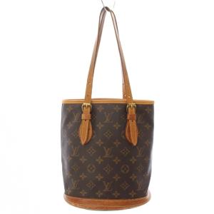 LOUIS VUITTON モノグラム バケットPM バケット23 ショルダーバッグ ブラウン M42238