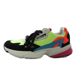 アディダスファルコン ADIDASFALCON スニーカー シューズ 24.5cm マルチカラー オレンジ