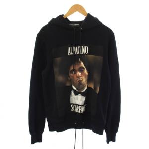 SCARFACE プルオーバーパーカー スウェット トレーナー 長袖 プリント 46 黒 /BM29