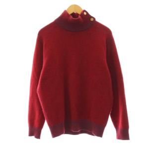 20AW カシミヤ モックネックニット セーター 長袖 S 赤 レッド 63-02-04-02028 /KU