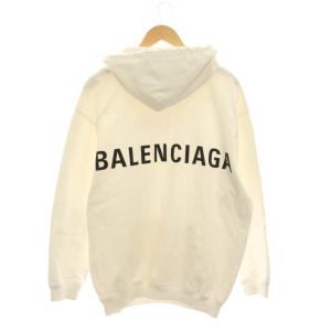 BALENCIAGA バレンシアガ-プルオーバーパーカー スウェット 長袖 XS 白