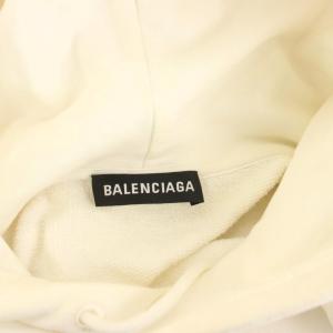 BALENCIAGA バレンシアガ-プルオーバーパーカー スウェット 長袖 XS 白