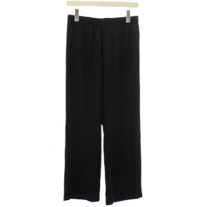 23SS SILK SATIN EASY パンツ イージーパンツ 36 黒 ブラック 23030520415010