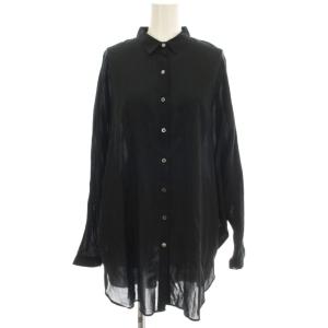 22SS Dolmansleeve Sheer Blouse ドルマンスリーブ シャツ ブラウス F 黒