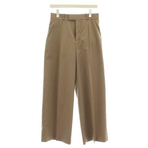 24SS エステルツイルストレッチスラックスパンツ タック パンツ 40 ベージュ 24030240503010