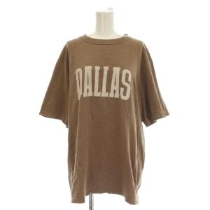 Tシャツ M 茶 ブラウン ロゴ 半袖 /LP