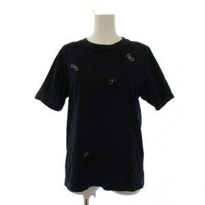 choucho Tシャツ カットソー 半袖 刺繍 S ネイビー EV0779 /BM
