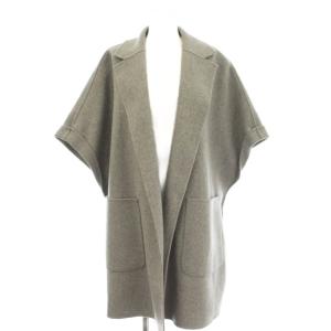 ハーフスリーブ チェスターコート ウール ロング 40 グレー 301602982 /G