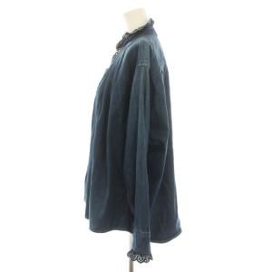 45R 小麦デニムのオーシャンタックシャツ 3 ネイビー 5103061