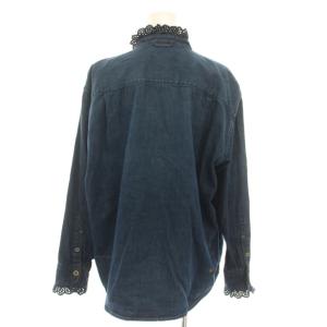 45R 小麦デニムのオーシャンタックシャツ 3 ネイビー 5103061