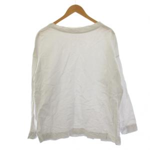 Stand Collar Box ST シャツ 長袖 コットン リネン 3 白 0241-U6017-1058
