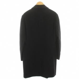 Ermenegildo Zegna チェスターコート アウター カシミヤ混 50 黒 ブラック 487180 /YT