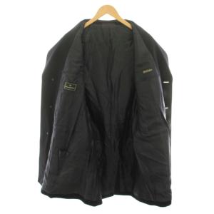 Ermenegildo Zegna チェスターコート アウター カシミヤ混 50 黒 ブラック 487180 /YT