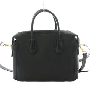 MICHAEL KORS マーサー ベルテッド スモール サッチェル ショルダーバッグ トートバッグ レザー 黒 ブラック 30S9GM9S1L