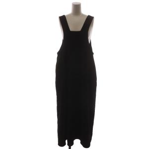WIDE FLARE DRESS ワイドフレアドレス ワンピース ロング 36 黒 ブラック ノースリーブ