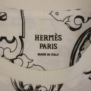 HERMES 26SS フェロヌリー･リミックス Tシャツ 36 ホワイト ブラック