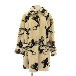 Apparence PARIS ミッキーマウス ロングコート ホワイト