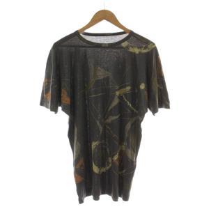 Tシャツ M グレー 総柄 半袖 /DU