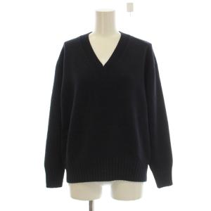 19SS ニット セーター 44 紺色 ネイビー Vネック 長袖 /LP