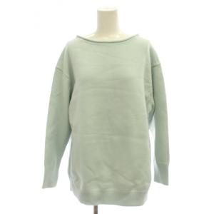 19SS ニット セーター 44 水色 ボートネック 長袖 無地 KRWWKS0107 /JP