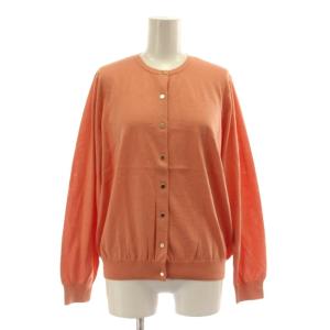 20SS KNIT BASIC SSクルーネック カーディガン T15 オレンジ クルーネック 長袖 ボタン留め