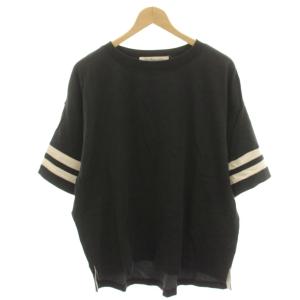 REMI RELIEF USC PRINT FOOTBALL T フットボールTシャツ カットソー 半袖 バックプリント M 黒