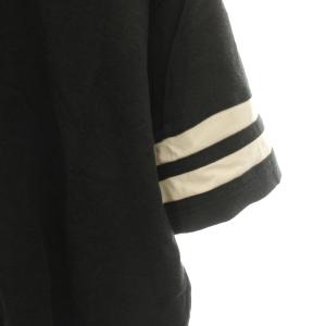 REMI RELIEF USC PRINT FOOTBALL T フットボールTシャツ カットソー 半袖 バックプリント M 黒