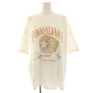 25SS タグ付き Gratifying Tシャツ カットソー 半袖 プリント F 白 ホワイト 25070500706010