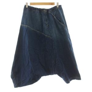 ヨウジヤマモト デニムパンツ サルエルパンツ クロップド ジップフライ 1 インディゴ YU-P11-005