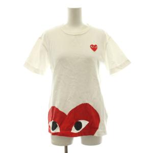 AD2014 Tシャツ カットソー 半袖 クルーネック プリント S 白 ホワイト 赤 レッド AZ-T034