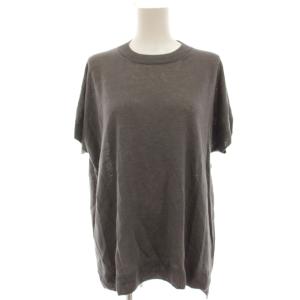 ヘンプ プルオーバー hemp pullover ニット カットソー 薄手 半袖 グレー E221K180
