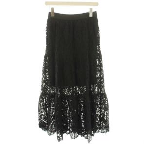 26SS Lace Tiered スカート 総レース 花柄