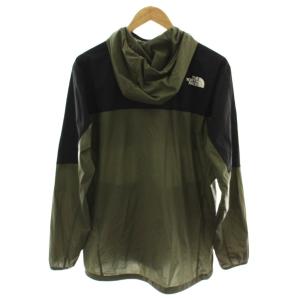 THE NORTH FACE エニータイムウィンドフーディ ジップアップパーカー L カーキ /GG
